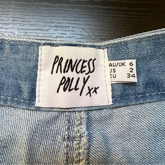 ✨ Princess Polly Women’s Distressed Denim Shorts 2 - Picture 7 of 10